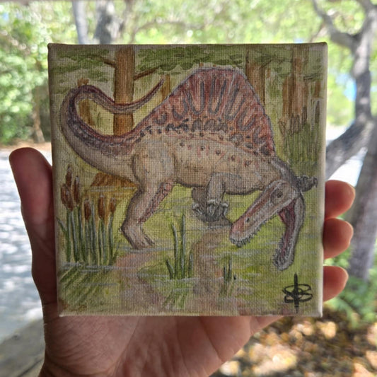 Custom Wildlife Mixed Media Canvas Painting